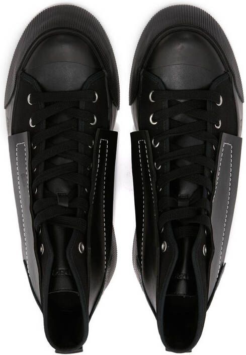 JW Anderson panelled high-top sneakers Black