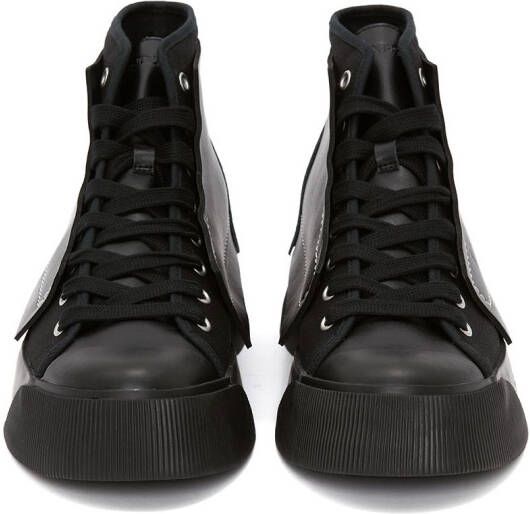 JW Anderson panelled high-top sneakers Black