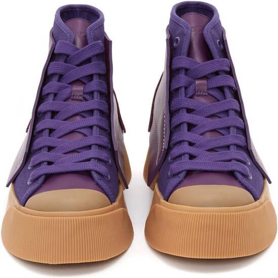 JW Anderson panelled high-top sneakers Purple