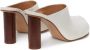 JW Anderson Paw 90mm leather mules White - Thumbnail 3