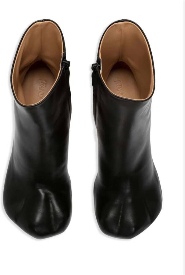 JW Anderson Paw leather ankle boots Black