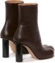 JW Anderson Paw leather ankle boots Brown - Thumbnail 3