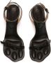 JW Anderson Paw leather sandals Black - Thumbnail 3