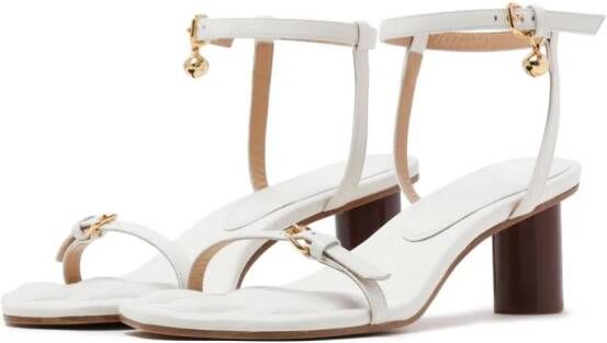 JW Anderson Paw leather sandals White