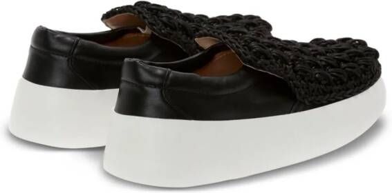 JW Anderson Popcorn leather loafers Black