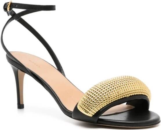 JW Anderson Poppy 70mm leather sandals Gold