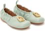 JW Anderson Puller leather ballerina shoes Green - Thumbnail 2