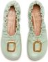 JW Anderson Puller leather ballerina shoes Green - Thumbnail 4