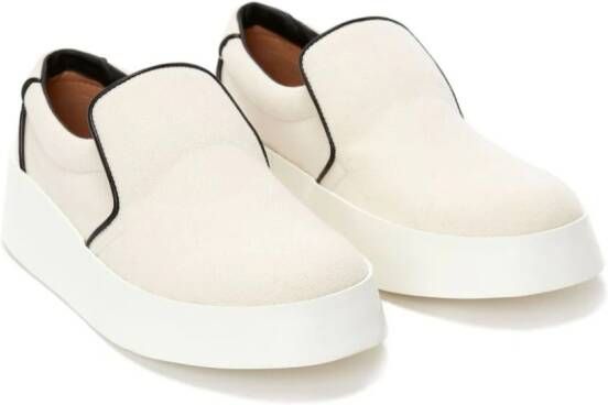 JW Anderson slip-on leather sneakers Neutrals