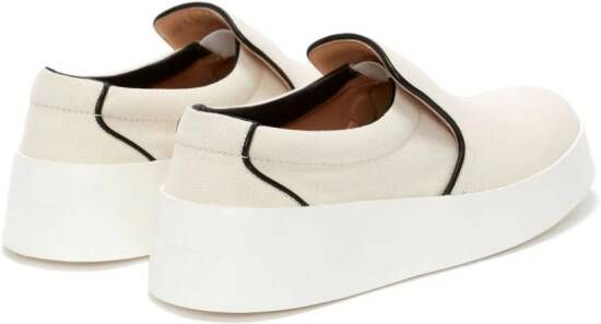 JW Anderson slip-on leather sneakers Neutrals