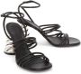 JW Anderson spiral-heel leather sandals Black - Thumbnail 2