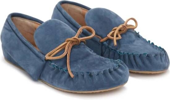 JW Anderson suede moccasin loafers Blue