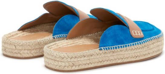 JW Anderson two-tone suede espadrilles Blue