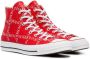 JW Anderson x Converse Logo Print Sneakers Red - Thumbnail 3