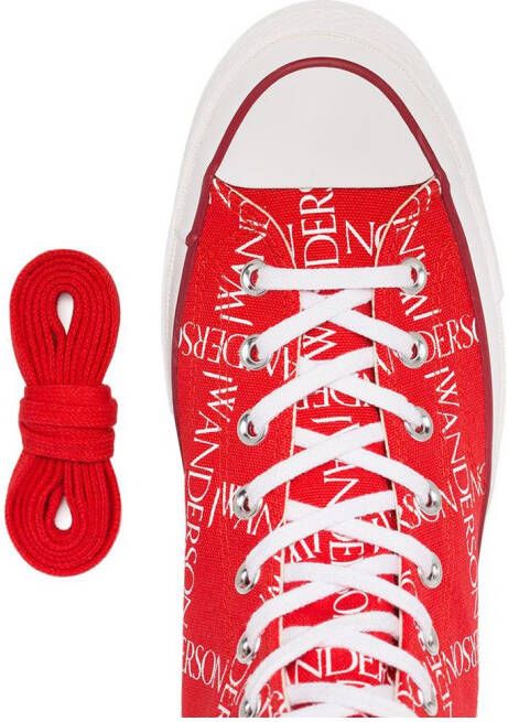 JW Anderson x Converse Logo Print Sneakers Red