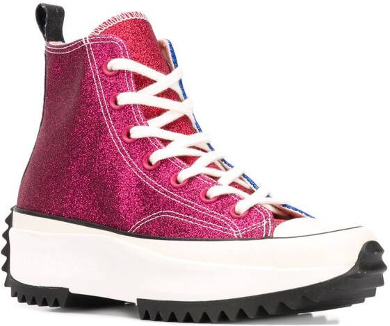 JW Anderson x JW Anderdon Run Star Hike Hi "Glitter Pack" sneakers Pink