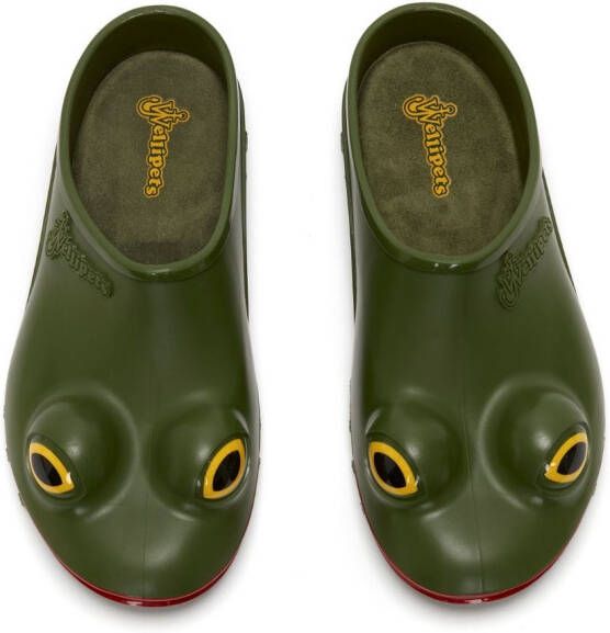 JW Anderson x Wellipets Frog round-toe clogs Green