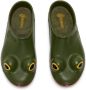 JW Anderson x Wellipets Frog round-toe clogs Green - Thumbnail 4