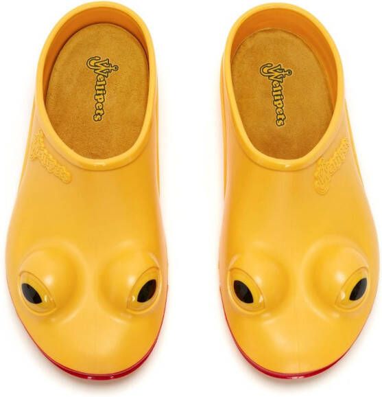 JW Anderson x Wellipets Frog round-toe clogs Yellow