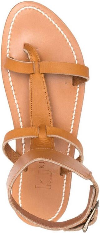 K. Jacques ankle-fastening flat sandals Brown