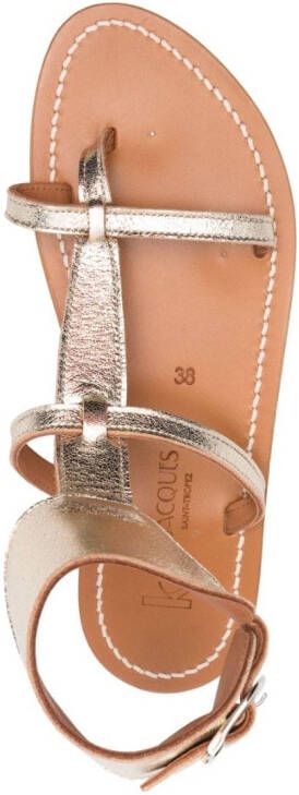 K. Jacques buckle-fastening leather sandals Gold