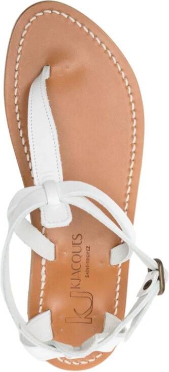 K. Jacques Buffon leather sandals White