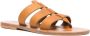 K. Jacques caged-design calf-leather slides Brown - Thumbnail 2