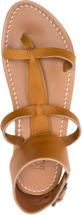 K. Jacques Caravelle leather sandals Neutrals