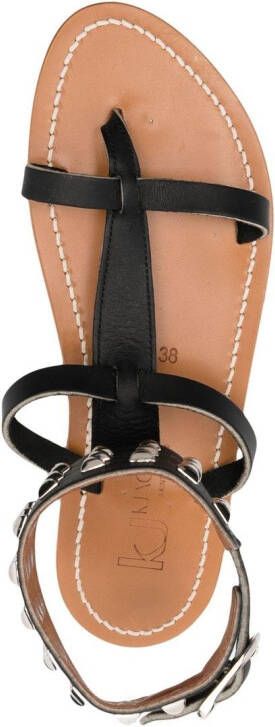 K. Jacques Forbak leather sandals Black