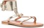 K. Jacques metallic finish ankle-fastening sandals Gold - Thumbnail 2