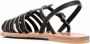 K. Jacques open-toe leather sandals Black - Thumbnail 3
