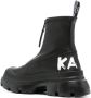 Karl Lagerfeld 60mm logo-print leather ankle boots Black - Thumbnail 3