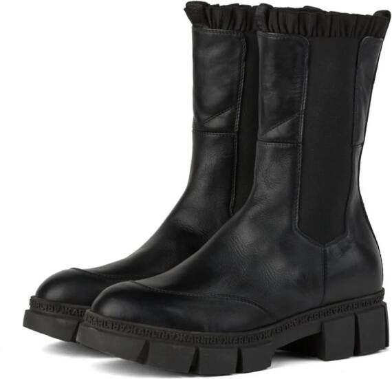 Karl Lagerfeld Aria leather boots Black