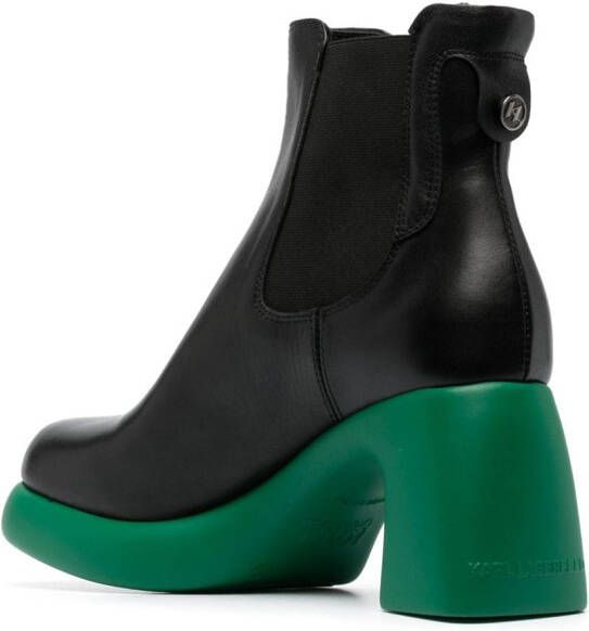 Karl Lagerfeld Astragon leather ankle boots Black