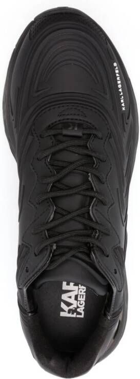 Karl Lagerfeld Blaze Pyro embossed leather sneakers Black