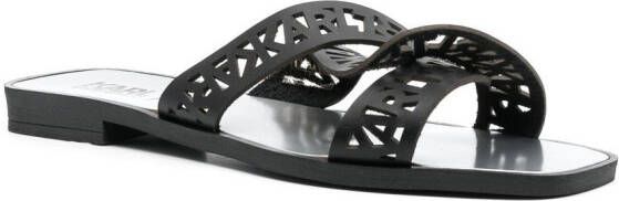 Karl Lagerfeld Skoot Interlok Loop slides Black