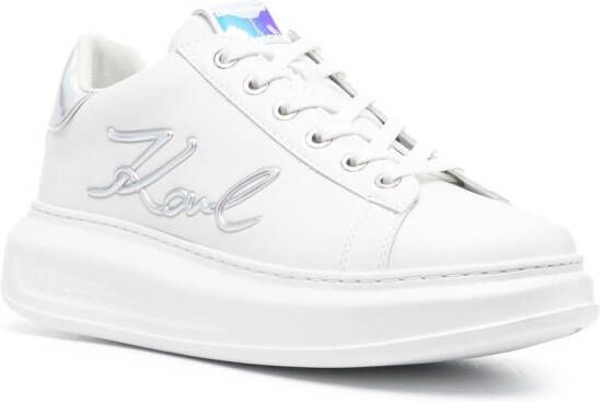 Karl Lagerfeld debossed-logo detail sneakers White