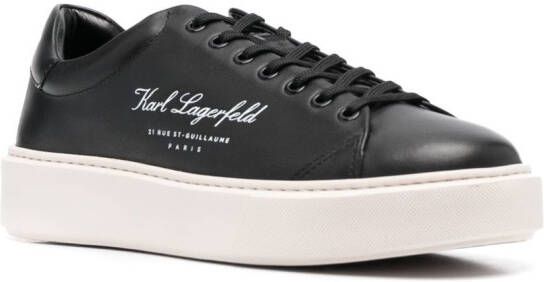 Karl Lagerfeld debossed-logo low-top sneakers Black
