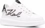 Karl Lagerfeld embroidered-logo leather sneakers White - Thumbnail 2
