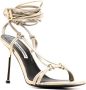 Karl Lagerfeld Gala shimmer lace-up sandals Gold - Thumbnail 2