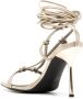 Karl Lagerfeld Gala shimmer lace-up sandals Gold - Thumbnail 3