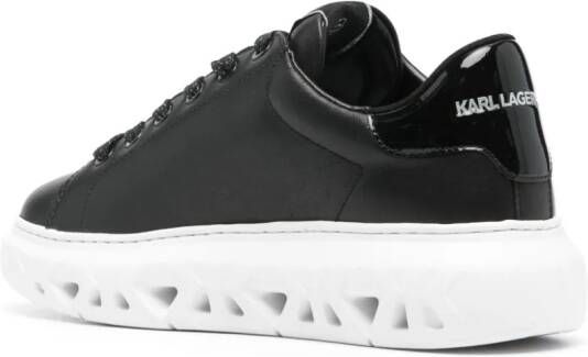 Karl Lagerfeld Ikonik Karl-detailed leather sneakers Black