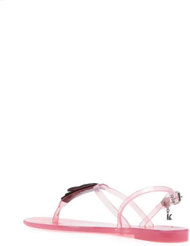 Karl Lagerfeld Ikonik Karl flat sandals Pink