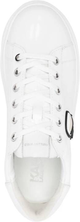 Karl Lagerfeld Ikonik Karl-motif lace-up sneakers White