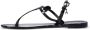Karl Lagerfeld Ikonik Karl NFT patent-finish sandals Black - Thumbnail 5
