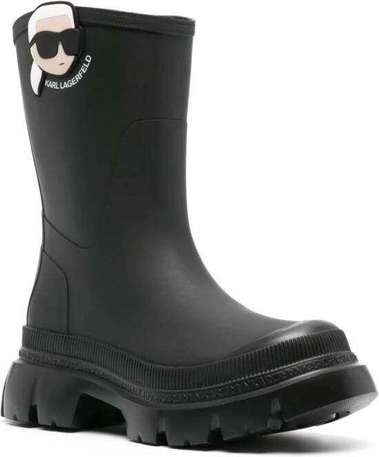 Karl Lagerfeld Ikonik Karl slip-on boots Black