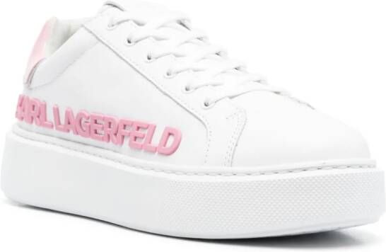 Karl Lagerfeld Injekt calf-leather sneakers White