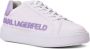 Karl Lagerfeld Injekt raised-logo leather sneakers Purple - Thumbnail 2