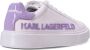 Karl Lagerfeld Injekt raised-logo leather sneakers Purple - Thumbnail 3