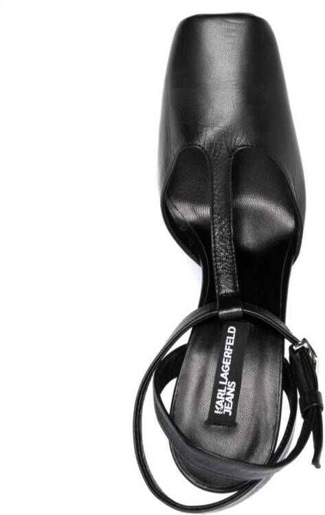 Karl Lagerfeld Jeans 125mm Soiree leather pumps Black